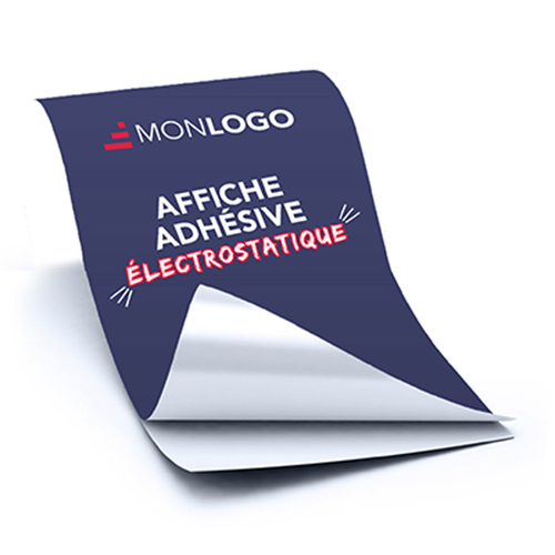 Affiche adhésive électrostatique