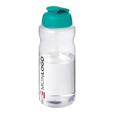 Bouteille de sport H2O Active® Base Pure de 1 L à couvercle rabattable